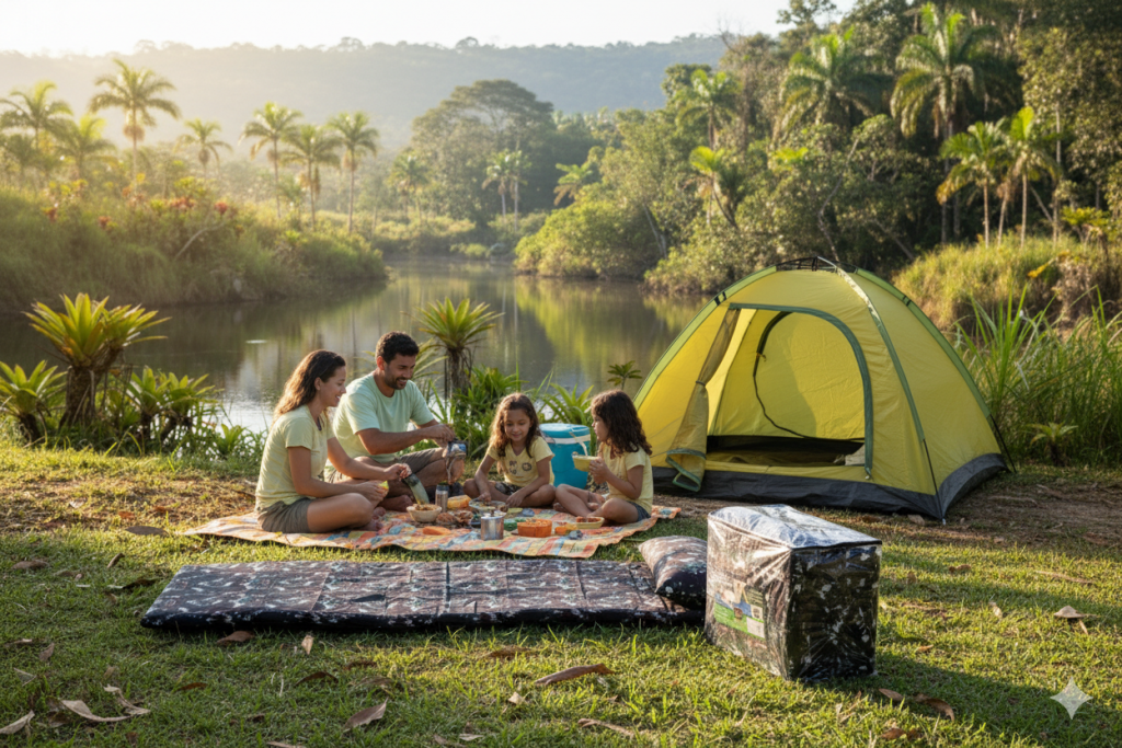 Momentos de descanso e conexão com a natureza, com o conforto ao ar livre que só a F.A. Colchões oferece.